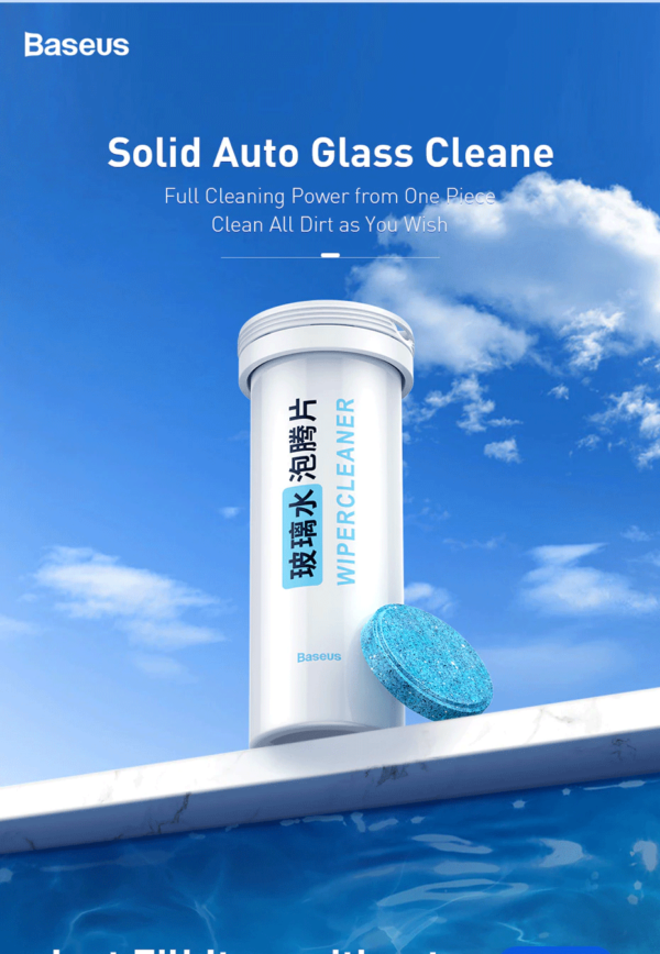 BASEUS 12pc Auto Glass Cleaner Effervescent Tablets