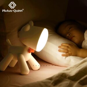 Waggy 1200mAh Rechargeable Night Lights Adjustable Brightness Puppy Table Lamp