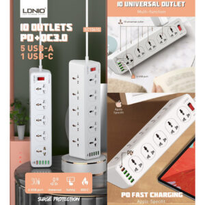 Ldnio SC10610 2500W 10 Universal Outlets