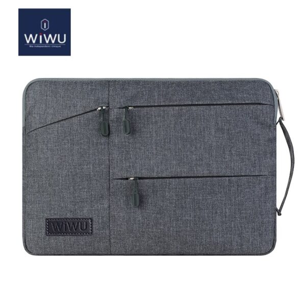 WIWU Premium Nylon Fabric 360 Degree Protection Waterproof Pocket Laptop Sleeve