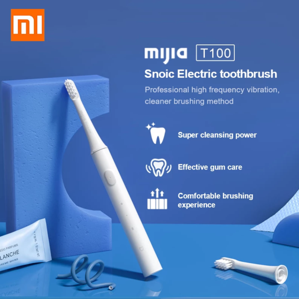 XIAOMI MIJIA T100 Sonic Electric Power Rechargeable Battery Toothbrush