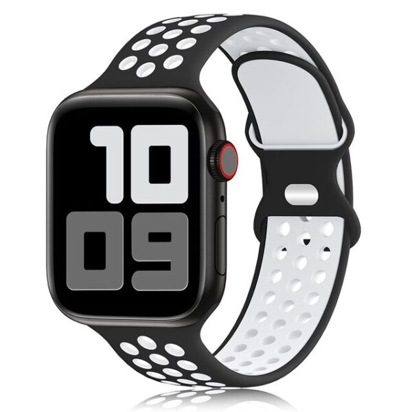 COTEetCI Apple Watch Nike Sport Band - Black White