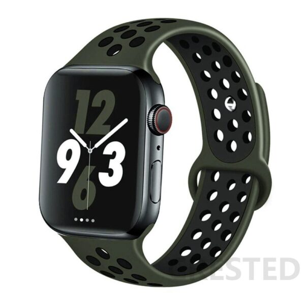 COTEetCI Apple Watch Nike Sport Band - Dark Green Black