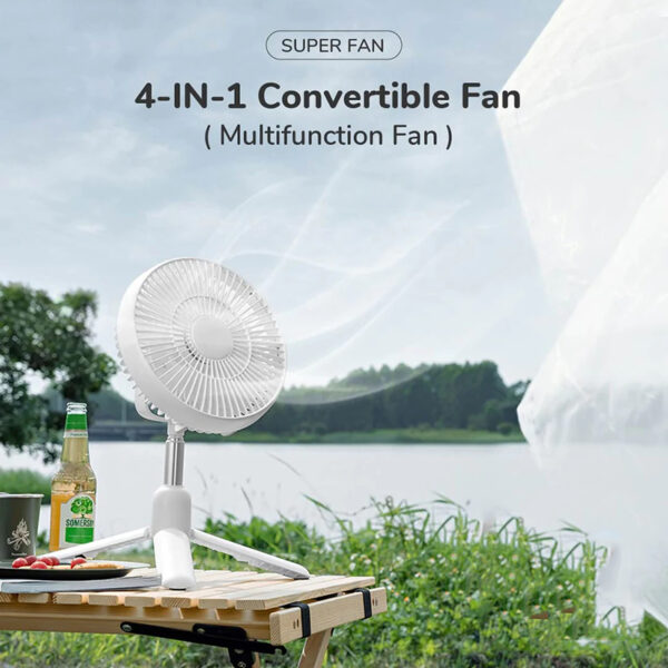 JISULIFE FA37 Portable 4-IN-1 Convertible Outdoor Fan
