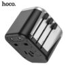 Hoco AC5 2USB+1Socket Universal Travel Adapter