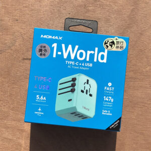 Momax UA5 1-World USB-C + 4 USB AC Travel Adapter