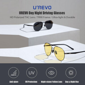 UREVO Day Night Driving Glasses