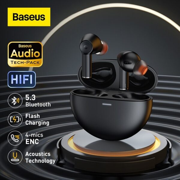 Baseus TWS Bowie EX ENC 4 Mic Call Noise Reduction True Wireless Earphone