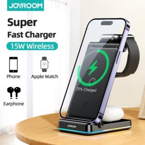 JOYROOM JR-WQN01 15W 3in1 Foldable Wireless Charging Station