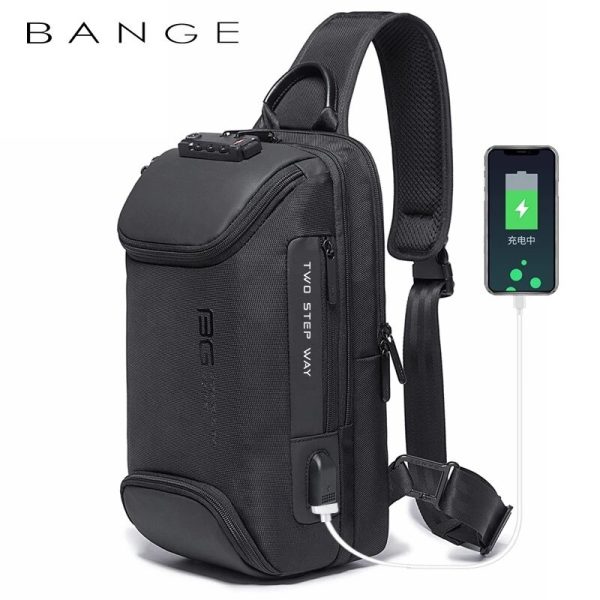BANGE BG-7082 Anti-theft TSA Lock Crossbody Bag