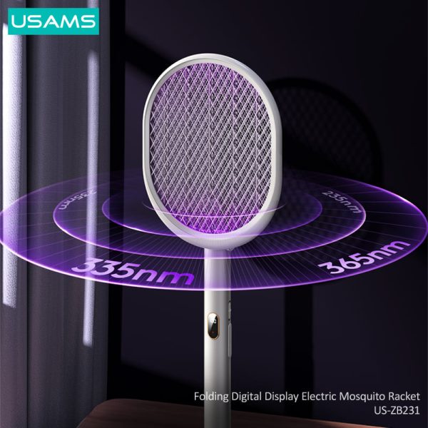 USAMS US-ZB231 Folding Digital Display Electric Mosquito Swatter