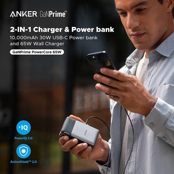Anker 733 Power Bank GaNPrime PowerCore 65W 10000mAh Wall Charger