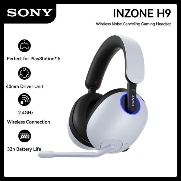 Sony INZONE H9 Wireless Noise Canceling Gaming Headset Over-ear Headphones