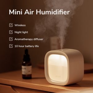 Jisulife HU18 Mini Humidifier Rechargeable Night Light 300ml Cool Mist Aromatherapy Diffuser