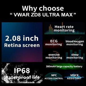 ZORDAI ZD8 Ultra Max Smart Watch