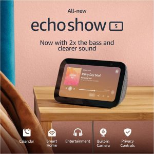 Amazon Echo Show 5 (3rd generation) Compact Smart Touchscreen with Alexa