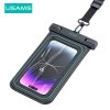 USAMS US-YD013 6.7 inch Sponge Float Transparent IP68 Waterproof Phone Bag