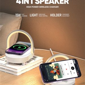 Recci RLS-L16 4in1 Speaker High Power Wireless Charger