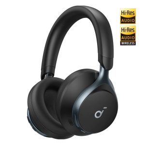 Anker Soundcore Space One Active Noise Cancelling Over-the-Ear Headphones - Jet Black