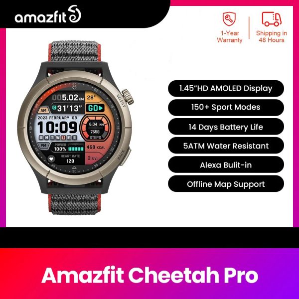 Amazfit Cheetah Pro AI-Powered with GPS Smartwatch