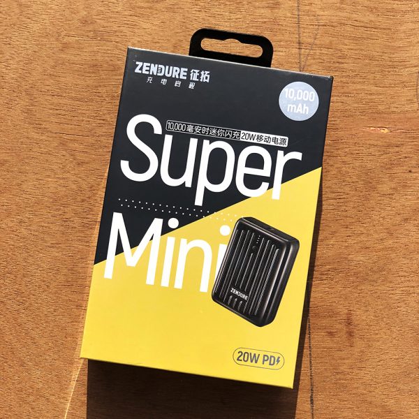 Zendure SuperMini 10000mAh 20W PD Portable Power Bank - Black