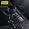 Baseus Enjoyment Retractable 2-in-1 30W Car Charger