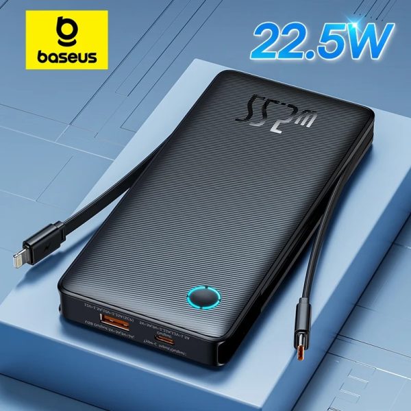 Baseus Airpow Lite 22.5W 10000mAh Power Bank Dual-Cable Version