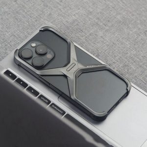 X Shaped Invisible Metal Phone Case for iPhone