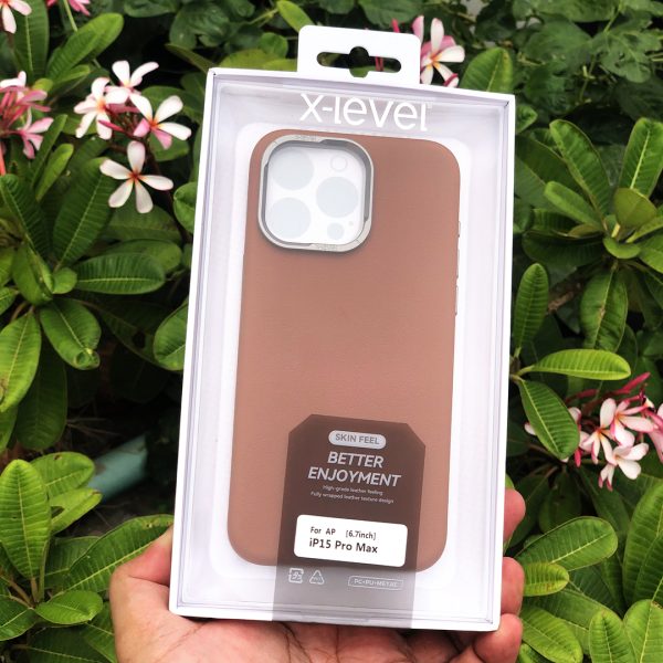 X-Level Better Enjoyment Series Skin Feel Leather Case for iPhone 15 Series
