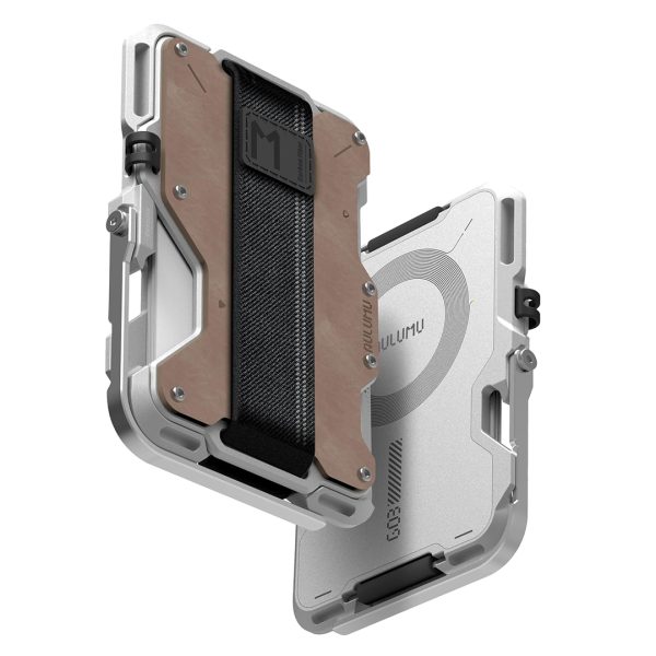 Aulumu G03 Men's Genuine Leather Metal Card Case