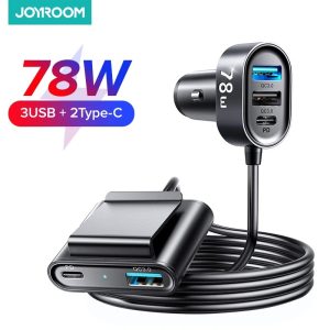 Joyroom JR-CL05 78W Multi 5 Ports (2PD+3QC3.0) Fast Car Charger