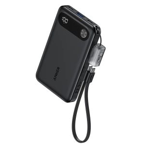 Anker Powercore 10000mAh 22.5W Power Bank with Built-in USB-C Cable