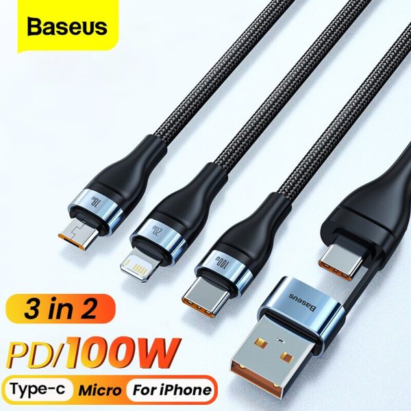 Baseus Flash Series Two-for-Three Fast Charging Data Cable