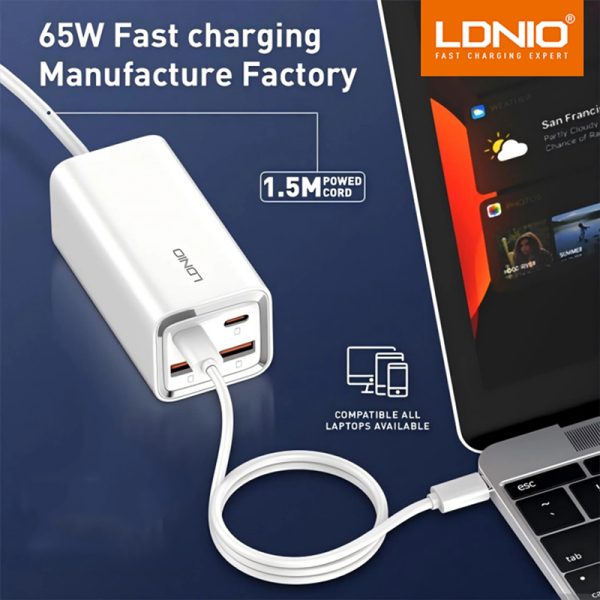 LDNIO A4610C 65W Multi-ports Desktop Charging Station