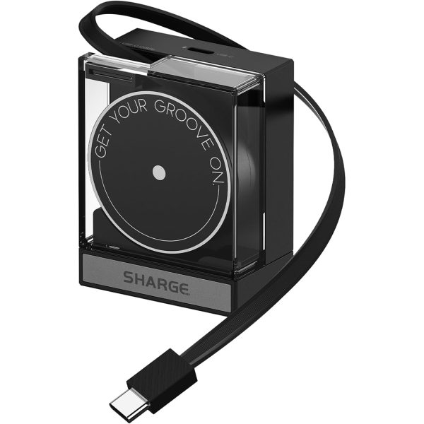 SHARGE Retractable 65W USB C Charger with Retractable Cable