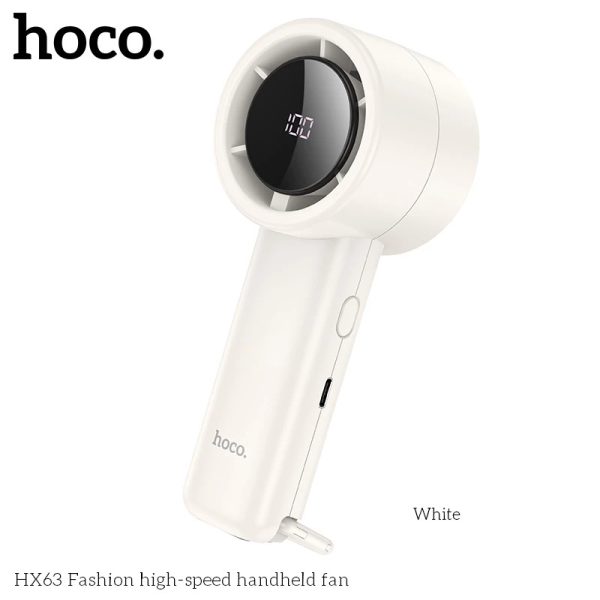 Hoco HX63 Hand Fan with Digital Display