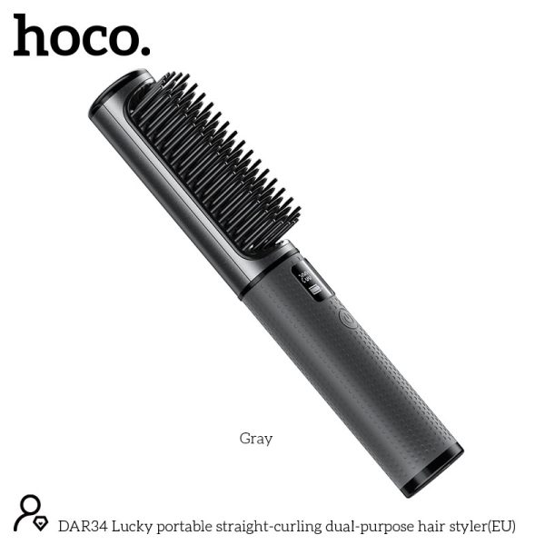 Hoco DAR34 2in1 Straight and Curly Dual Use Hair Straightener