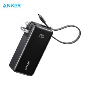 Anker 10K 30W Fusion Power Bank Charger with Built-in Cable
