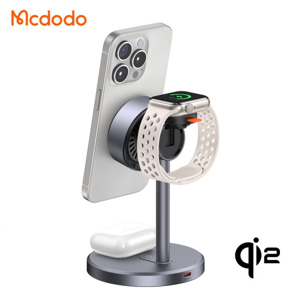 Mcdodo MagQ Qi2 3in1 Magnetic Wireless Charging Station