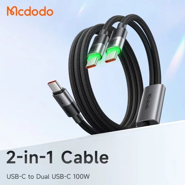 MCDODO CA-674 100W 2-in-1 Super Fast Charging Cable
