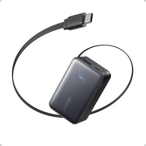 Anker Nano 10000mah 45W Power Bank with Built-in Retractable USB-C Cable