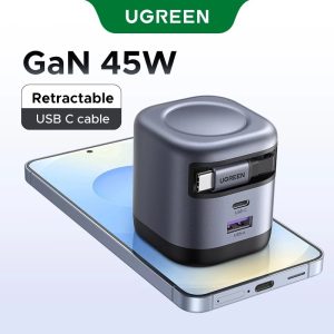 UGREEN Nexode 45W GaN Fast Charger with Retractable Cable