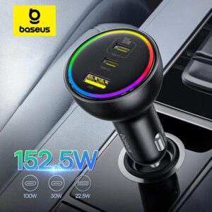 Baseus 152.5W Multi-Port Fast Charging Car Charger