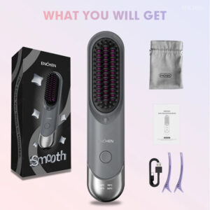 Enchen H100 Cordless Portable Hair Straightener Brush