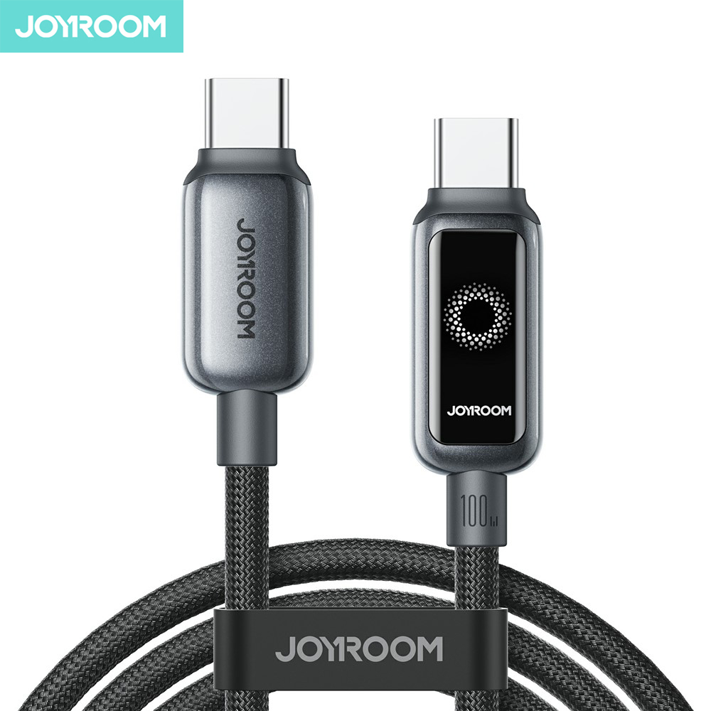 JOYROOM S-A55 100W Auto Power-Off Type-C to Type-C Fast Charging Data Cable