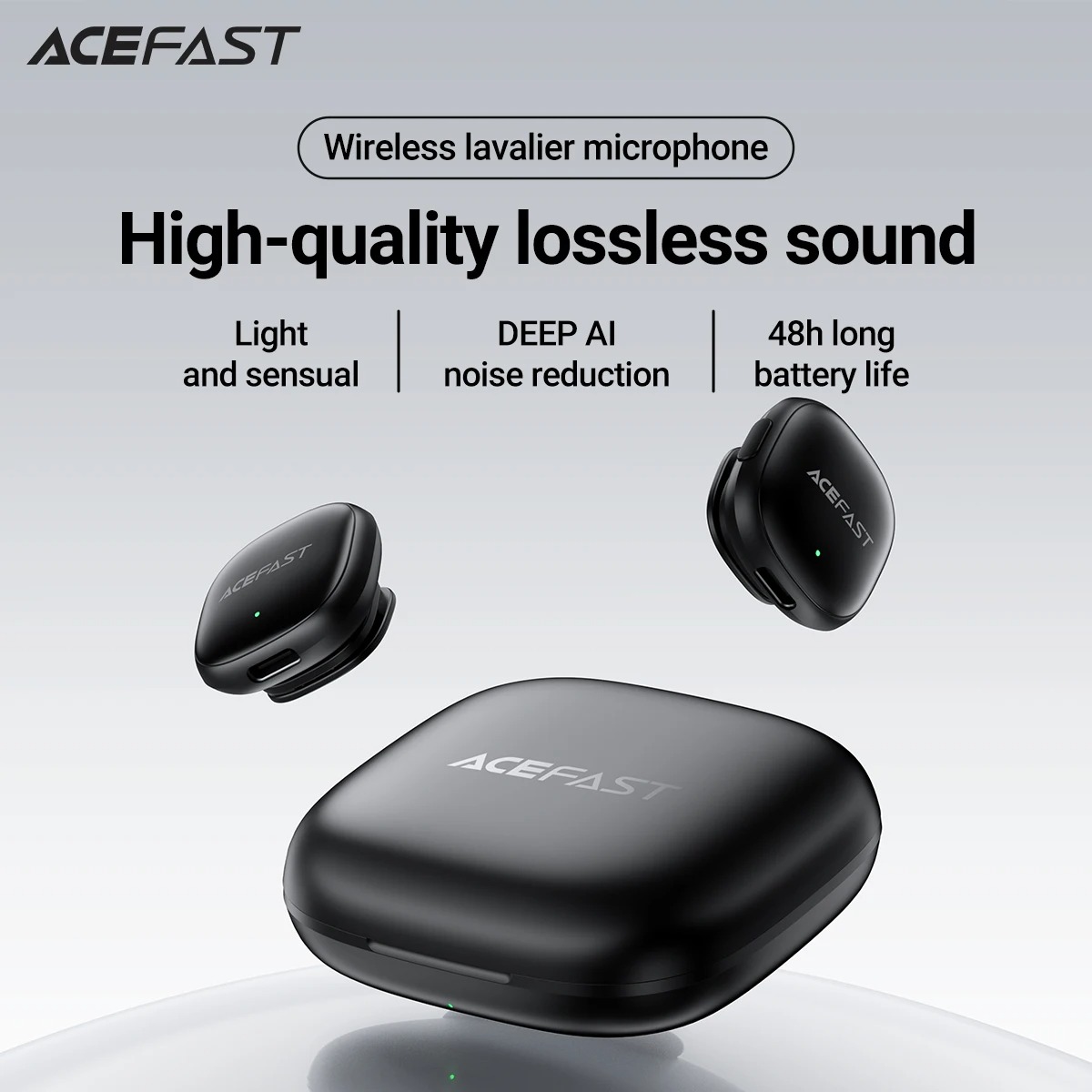 ACEFAST R1 Dual Wireless Lavalier Microphone