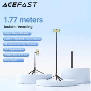 AceFast E31 Wireless Selfie Stick with Automatic Tripod