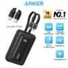 Anker Zolo 10,000mAh 35W Fast Charging Power Bank with Built-in Dual USB-C Cables