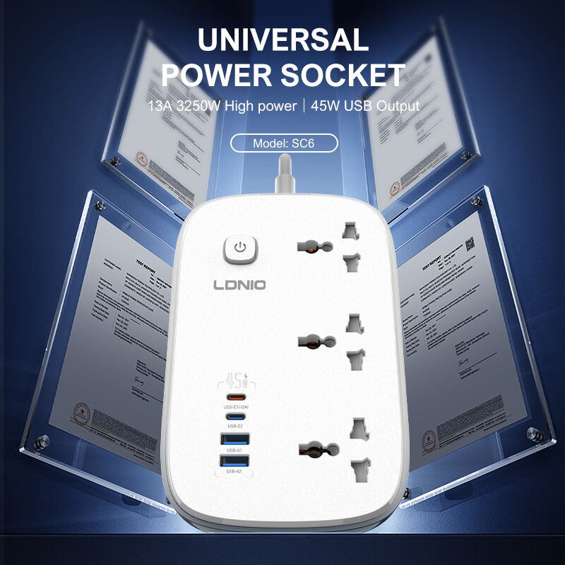 LDNIO SC6 Universal Power Socket Extension