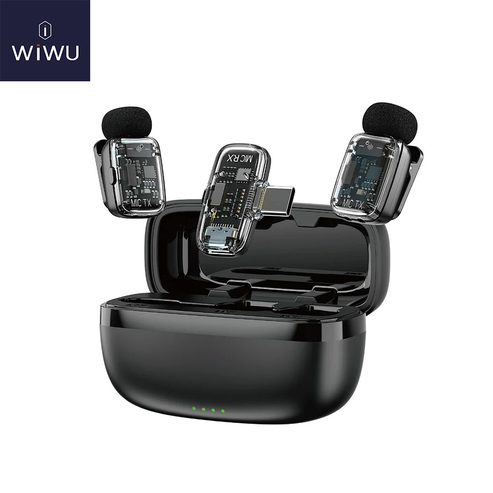 WiWU Wi-WM008 Dual Wireless Lavalier Microphone